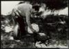 Miguel Delibes Setién preparando una paella en Sedano (Burgos).