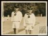 Miguel y Germán Delibes de Castro el día de la primera comunión de su hermana Ángeles Delibes de ...