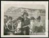 Ángeles de Castro Ruiz junto a sus hijos Miguel, Ángeles, Germán y Elisa Delibes de Castro, en Su...