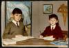 Retrato escolar de Juan y Adolfo Delibes de Castro.