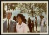 Ángeles de Castro Ruiz junto a Juan José Echevarría el día de la boda de Ángeles Delibes de Castr...
