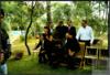 Miguel Delibes Setién junto a sus siete hijos, en la celebración en El Montico de su 80 cumpleaños.
