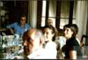 Comida familiar de Federico Delibes Setién, acompañado de sus hijas Amparo y Ángela Delibes Rodrí...
