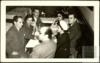 Reunión en Barcelona de Miguel Delibes Setién, Ángeles de Castro y Manuel Delibes Setién, entre o...