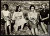 Ángeles de Castro junto a Françoise Gallimard y su amiga Dominique, en Sedano (Burgos).