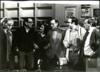 Miguel Delibes Setién con Manuel Leguineche y Carlos Saura, entre otros.