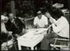 Miguel Delibes Setién con Ramón García y José Ramón Sánchez en Sedano (Burgos).
