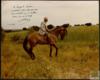 Antonio Garrigues montado a caballo.