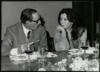 Miguel Delibes Setién con Nuria Espert, durante la llamada "Cena del éxito".