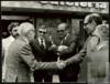 Miguel Delibes Setién y Fernando Altés Bustelo, entre otros, durante el aniversario de los 125 añ...