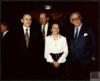Miguel Delibes Setién junto a Mariemma, Buero Vallejo y Mingote, entre otros en el acto de otorga...