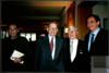 Miguel Delibes Setién con su hijo Germán, José Vergés y Enrique Echenique, en Figueras (Gerona).