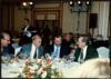 Miguel Delibes Setién comparte mesa con otros comensales en la fiesta conmemorativa de los 25 año...