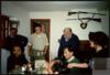 Manuel Delibes Setién, Germán Delibes de Castro y Germán Delibes Caballero comiendo en Barrax-La ...