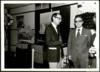 Miguel Delibes Setién y Ángel Aznárez Arza, en una visita a la Feria Nacional de Muestras de Astu...