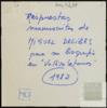 Respuestas manuscritas de Miguel Delibes para su biografía en la colección Vallisoletanos.