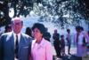 Ángeles de Castro Ruiz junto a Juan José Echevarría el día de la boda de Ángeles Delibes de Castr...