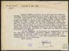 Carta de José María Gironella a Miguel Delibes Setién, sobre el Hotel Glasor de Benidorm (Alicante).