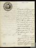 Oficio de Íñigo Orres de Velasco a Francisco Antonio de Echánove Echánove, ingeniero de caminos, ...