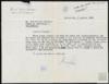 Carta de Horacio Sáenz Guerrero a Miguel Delibes Setién, sobre las colaboraciones en el diario El...