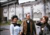 Ángeles de Castro Ruiz acompañada de Vicentina Bobillo y Antonio Merino, en Pompeya (Italia).