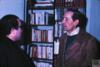 Diapositiva de Miguel Delibes Setién entrevistado en su casa del Paseo Zorrilla de Valladolid. Fo...