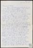 Carta de Anita Amigo a Miguel Delibes Setién.