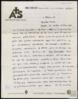 Carta de Bernardo Arrizabalaga a Miguel Delibes Setién.