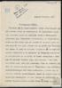 Carta de Jar Rosendorfsky a Miguel Delibes Setién, sobre su viaje a Praga (República Checa).