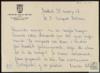 Carta de José María Souvirón a Miguel Delibes Setién, sobre la posibilidad de dar una conferencia...