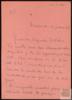 Carta de Ana María Badell a Miguel Delibes Setién.