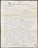 Carta de Ernest A. Johnson a Miguel Delibes Setién, sobre la situación meteorológica.