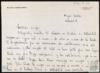 Carta de Miguel Fernández a Miguel Delibes Setién, concretando la reunión, alojamiento y plan de ...