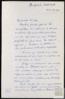 Carta de Flecniakoska a Miguel Delibes Setién, sobre la imposibilidad de verse en Motpellier (Fra...