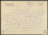 Carta de Félix García a Miguel Delibes Setién.