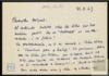 Carta de Isaac Montero a Miguel Delibes Setién.