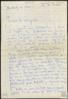 Carta de Francisco Umbral a Miguel Delibes Setién, sobre su estado de salud tras su viaje a Granada.