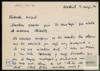 Carta de Isaac Montero a Miguel Delibes Setién, sobre elogios a "La mortaja" y la posib...