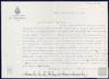 Carta de Alonso Zamora Vicente a Miguel Delibes Setién.
