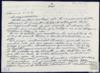 Carta de Ernesto Eguía a Miguel Delibes Setién, sobre masonería y política.
