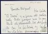 Carta de Mario Camus a Miguel Delibes Setién, elogiando su novela "El tesoro".