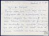 Carta de Ana Delibes Setién a Miguel Delibes Setién, sobre el pago de un bargueño.
