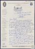 Carta de Antonio Vilanova a Miguel Delibes Setién, agradeciendo su colaboración con un cuento.