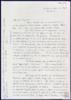 Carta de Agnes Moncy a Miguel Delibes Setién, sobre el abandono de la traducción de "Señora ...