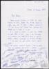 Carta del Colegio Compañía de María a Miguel Delibes Setién, sobre el trabajo en las aulas con li...