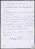 Carta de Rosario Castaño a Miguel Delibes Setién, sobre su interés por conocerle.