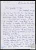 Carta de Rosa María González Dans a Miguel Delibes Setién.