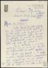 Carta de Francisco Gallach Tarradas a Miguel Delibes Setién, sobre el recuerdo de Ángeles de Cast...
