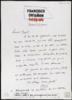 Carta de Francisco Ontañón a Miguel Delibes Setién, sobre envío de unas fotografías que le han de...