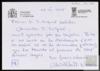 Carta de Luis Alberto de Cuenca a Miguel Delibes Setién, agradeciéndole las palabras que le dedic...